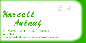 marcell anlauf business card